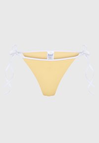 COSTIA BOTTOM - Bikini-Hose - gelb/weiß