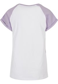 Urban Classics CONTRAST RAGLAN - Trükipildiga T-särk - white lilac