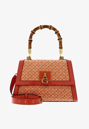 Guess, STEPHI GIRLFRIEND FLAP SATCHEL - Sac à main - orange logo