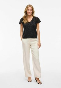 VILA KURZEN ÄRMELN  - Bluse - black