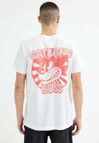 INSIDE Camiseta estampada - blanco
