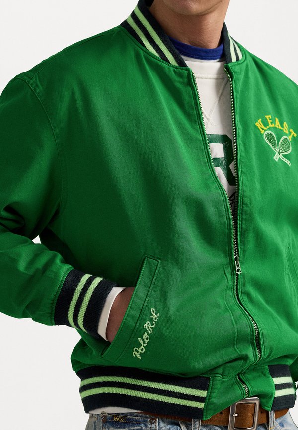 TENNIS-INSPIRED TWILL JACKET - Bomber Jacket2