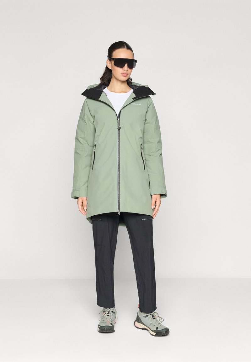 Veste Didriksons Storm System - Femme - Taille 40 - Bordeaux - Imperméable Avec Capuche