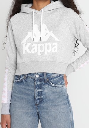 Sweat à capuche - mottled light grey
