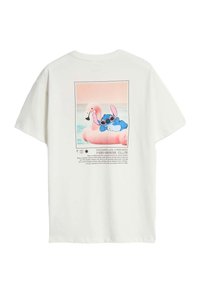 Marks & Spencer FLAMINGO STITCH GRAPHIC - Camiseta estampada - ivory
