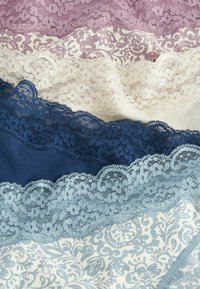 Next FOUR PACK - Slip - cream blue printed