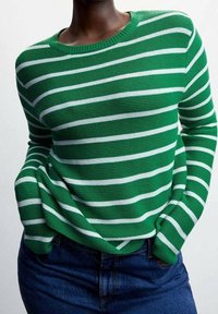 Mango Strickpullover - green