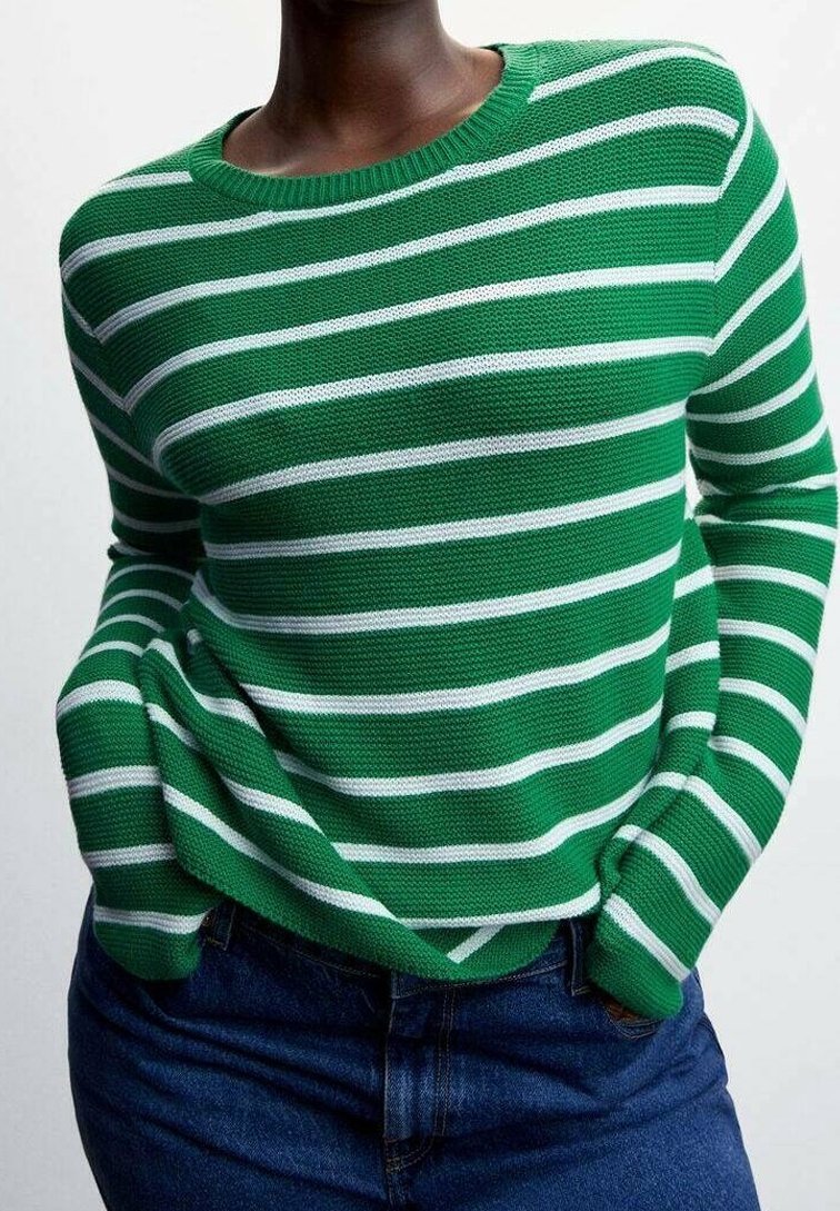 Mango Strickpullover - green