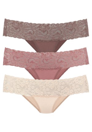 BRASIL 3 PACK - Slip - rose beere mahagoni