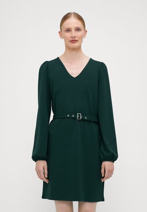 VMALLISON V NECK SHORT DRESS - Jerseykjole - scarab