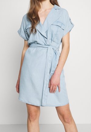 Skjortklänning - light-blue denim