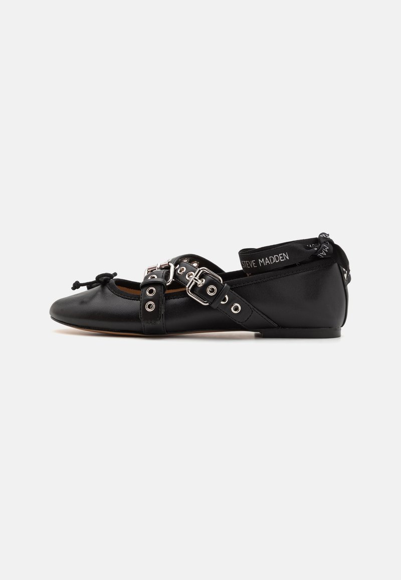 Steve Madden BAYLEN - Ballerinaskor med remmar - black