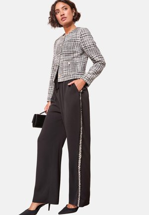 Friends Like These REGULAR FIT - X LUCY MECKLENBURGH BOUCLE SIDE STRIPE  - Nadrágok - black