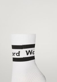 Wolford LOGO  - Strumpor - white black