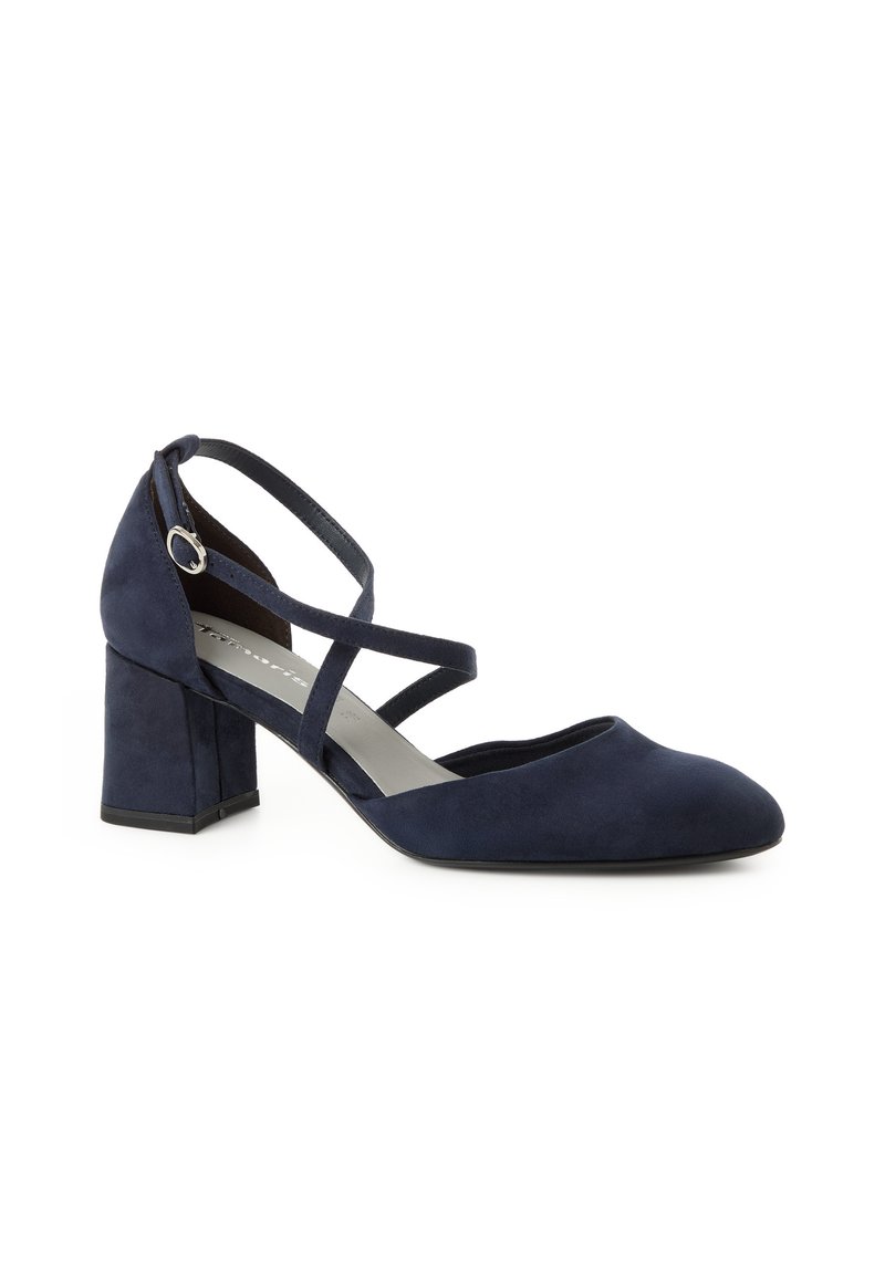 Tamaris Derby Stringate Donna Colore Blu Navy 805, Pelle, Tacco Piatto 2.5 Cm – Taglia 38 EU, Larghezza Media - 3