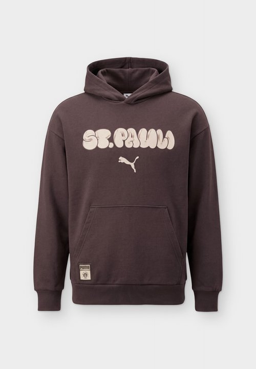 PUMA FC ST PAULI GRAPHIC HOODIE - Club wear - chocolate brown/beige — photo 5