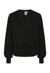YASASSI WRAP CARDIGAN - Kardigán - black