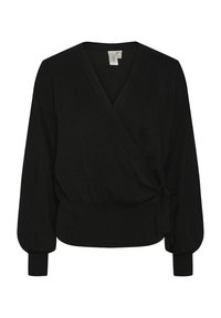 YAS YASASSI WRAP CARDIGAN - Cardigan - black