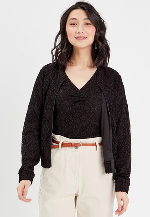 Blouson Bomber Noir New Look Femme Taille 10 - Neuf Sans étiquette, En Polyester