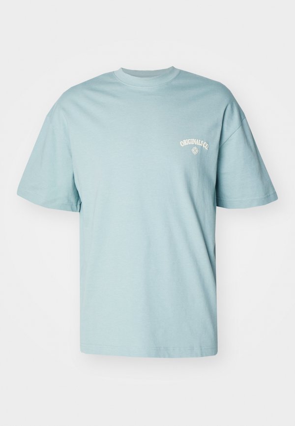 JORSANTORINI BACK SS CREW NECK  - Print T-shirt - gray mist3