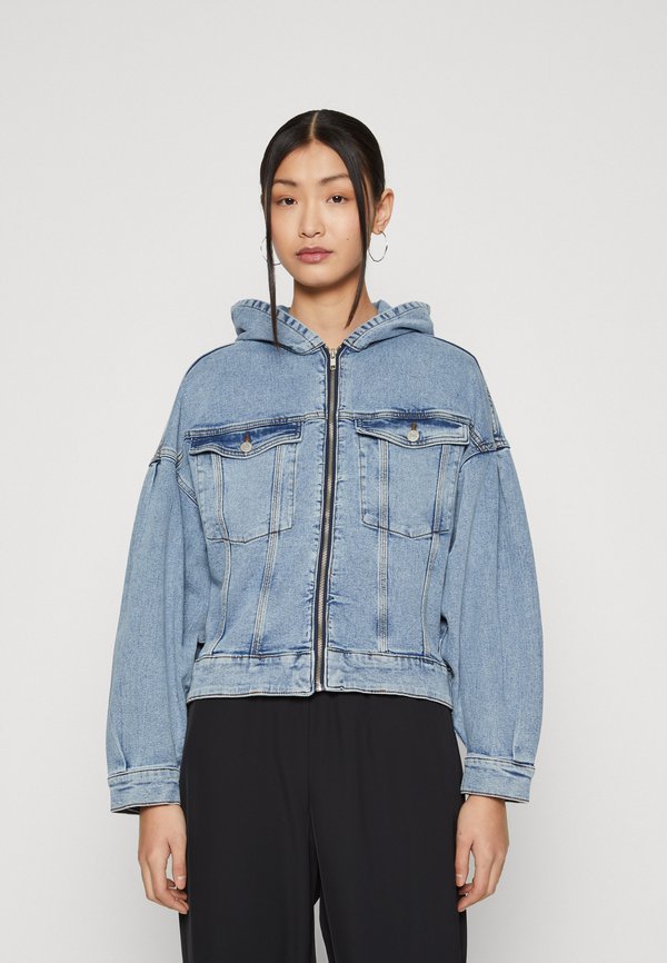 NMALVIVA JACKET HOOD - Jeansjacke