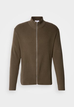 Lindbergh ZIP CARDIGAN - Chaqueta de punto - olive