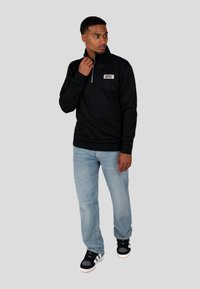 Wrong Friends GILROY HALF ZIP - Sudadera - black