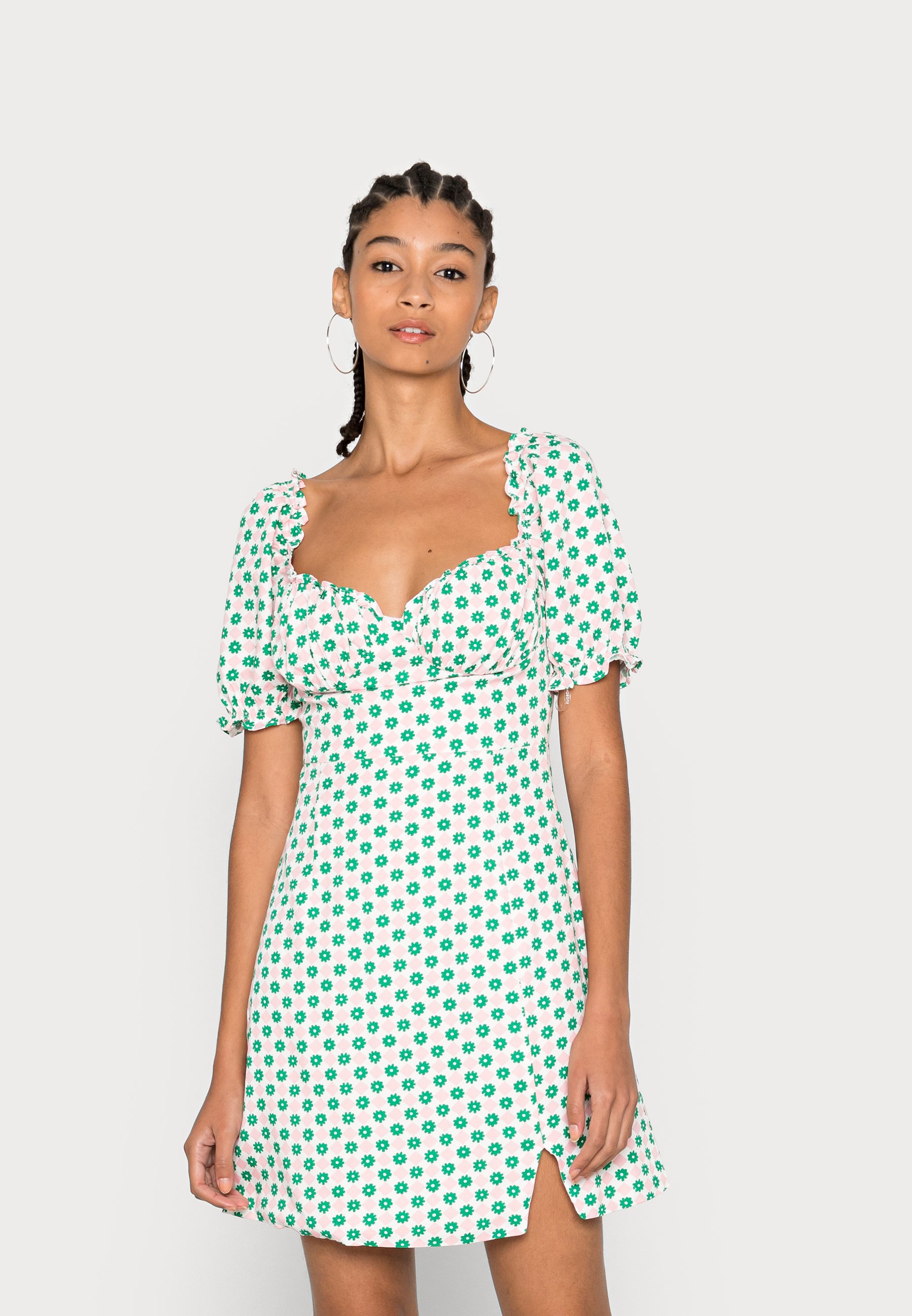 Glamorous PUFF SLEEVE BUST CUP NOTCH 