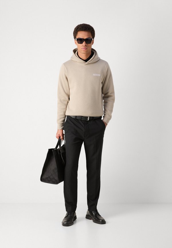 STACKED COLOR BLOCK BACK HOODIE - Hoodie - vintage khaki2