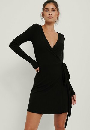 WICKELKLEID - Vestito di maglina - black