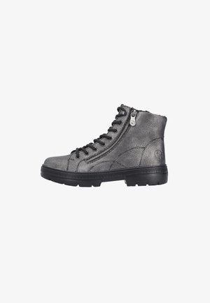 Rieker, Schnürstiefelette - silber platin