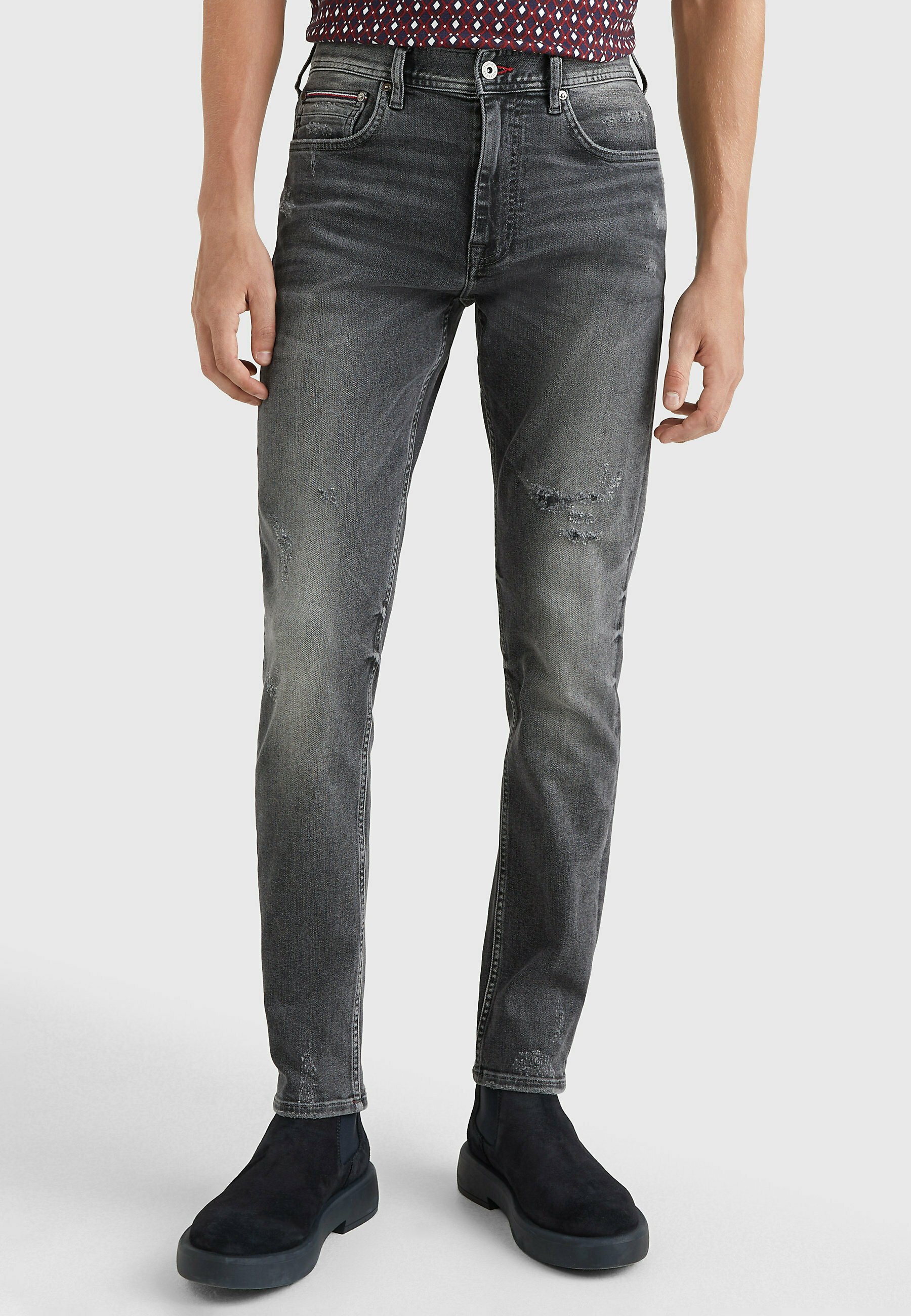 tommy hilfiger grey jeans mens