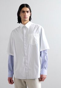 WOOD WOOD WWDOM DB SLEEVE STRIPE - Košeľa - azure blue