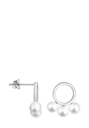 CIRCLE PEARL - Øreringe - silver-coloured