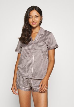 TOP WITH SHORTS - Pyjama - white/grey