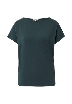 s.Oliver ÜBERSCHNITTENEN SCHULTERN - T-Shirt basic - petrol