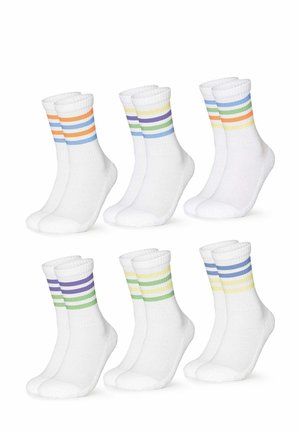 OCCULTO 6 PACK RETRO TENNISSOCKEN - Socken - blau grün mix