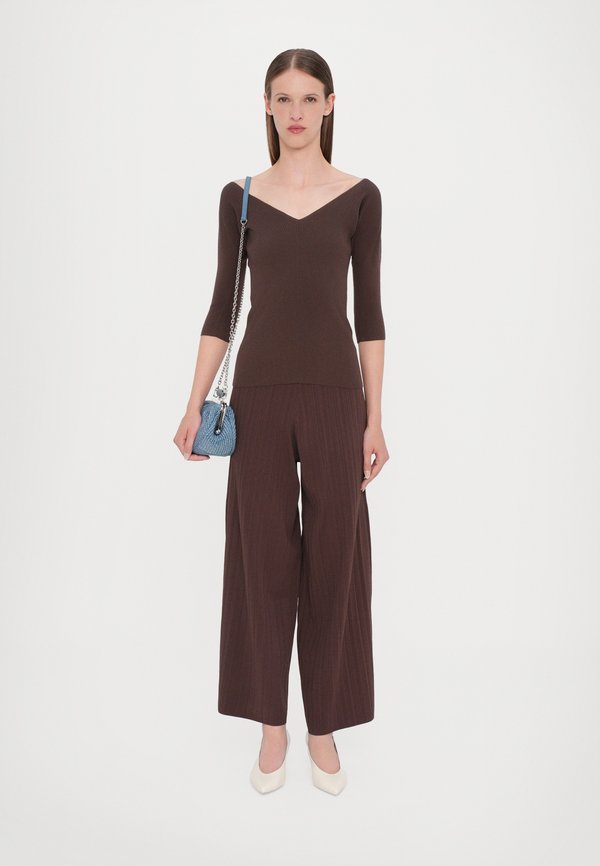 OCEANO - Long sleeved top - cioccolato3