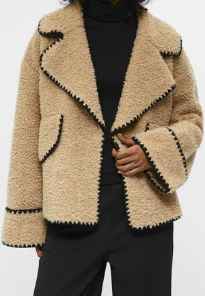 Giacca in pile - beige