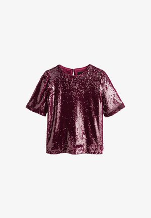 Next, SEQUIN-REGULAR FIT - Blouse - burgundy red
