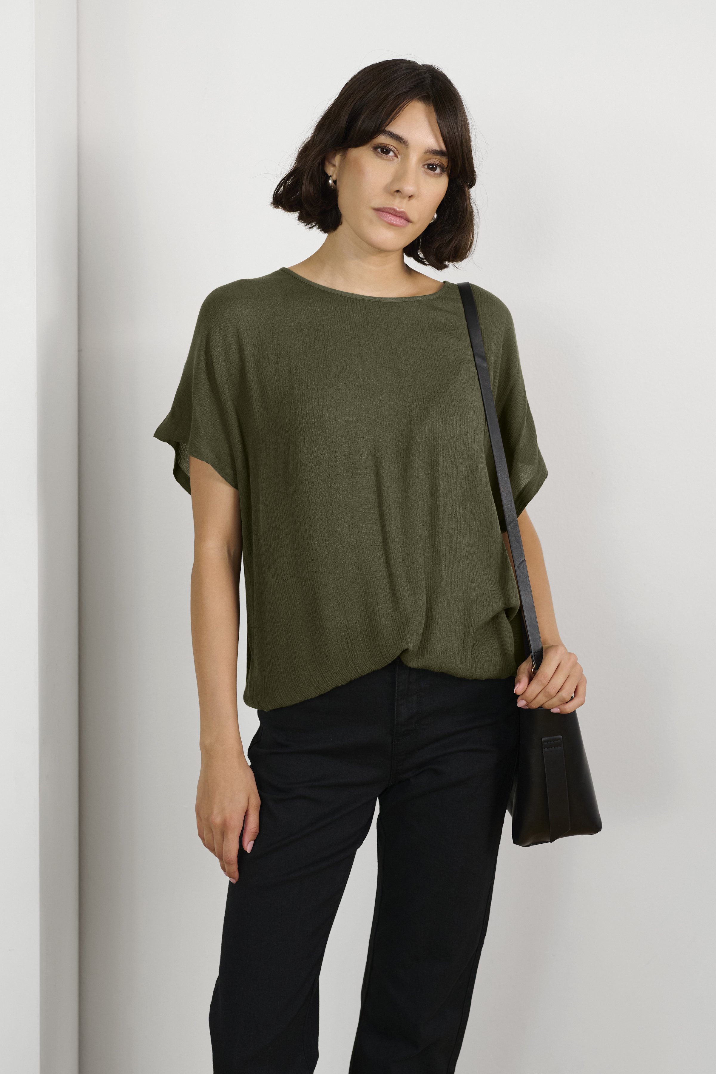 売れ筋商品|||カフェ シャツ レディース トップス AMBER STANLEY - Blouse - grape leaf Kaffe AMBER STANLEY - Blouse - grape leaf/khaki - Zalando
