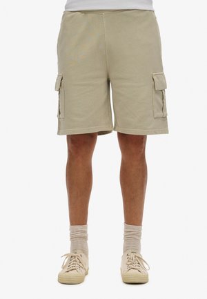CONTRAST STITCH - Shorts - washed pelican beige