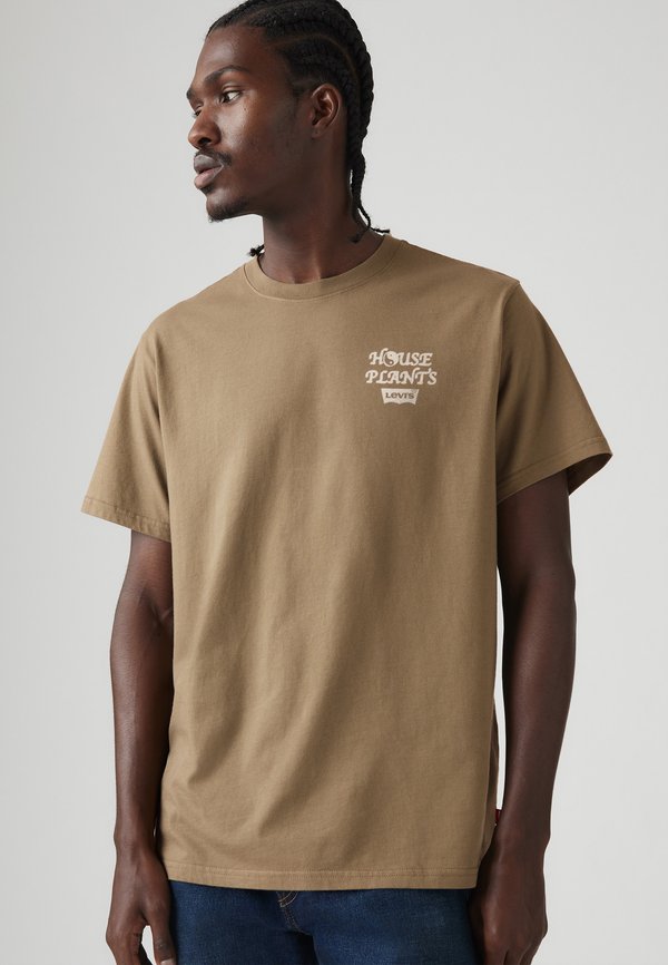 RELAXED FIT TEE  - Print T-shirt - beige4