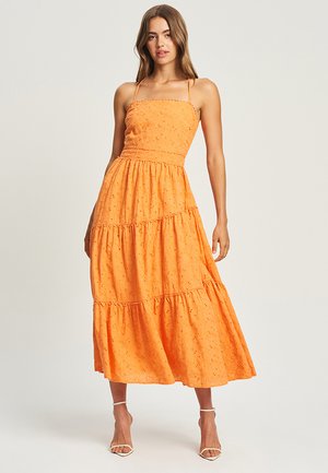 HOLLY  - Day dress - orange broderie