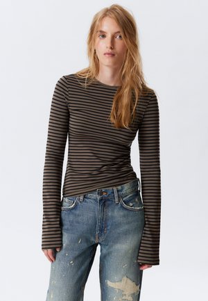 LONG SLEEVE - T-shirt à manches longues - mole/black stripe