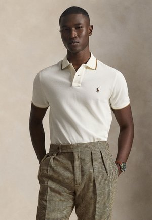 Polo Ralph Lauren CUSTOM SLIM FIT MESH POLO SHIRT - Polo shirt - pale cream