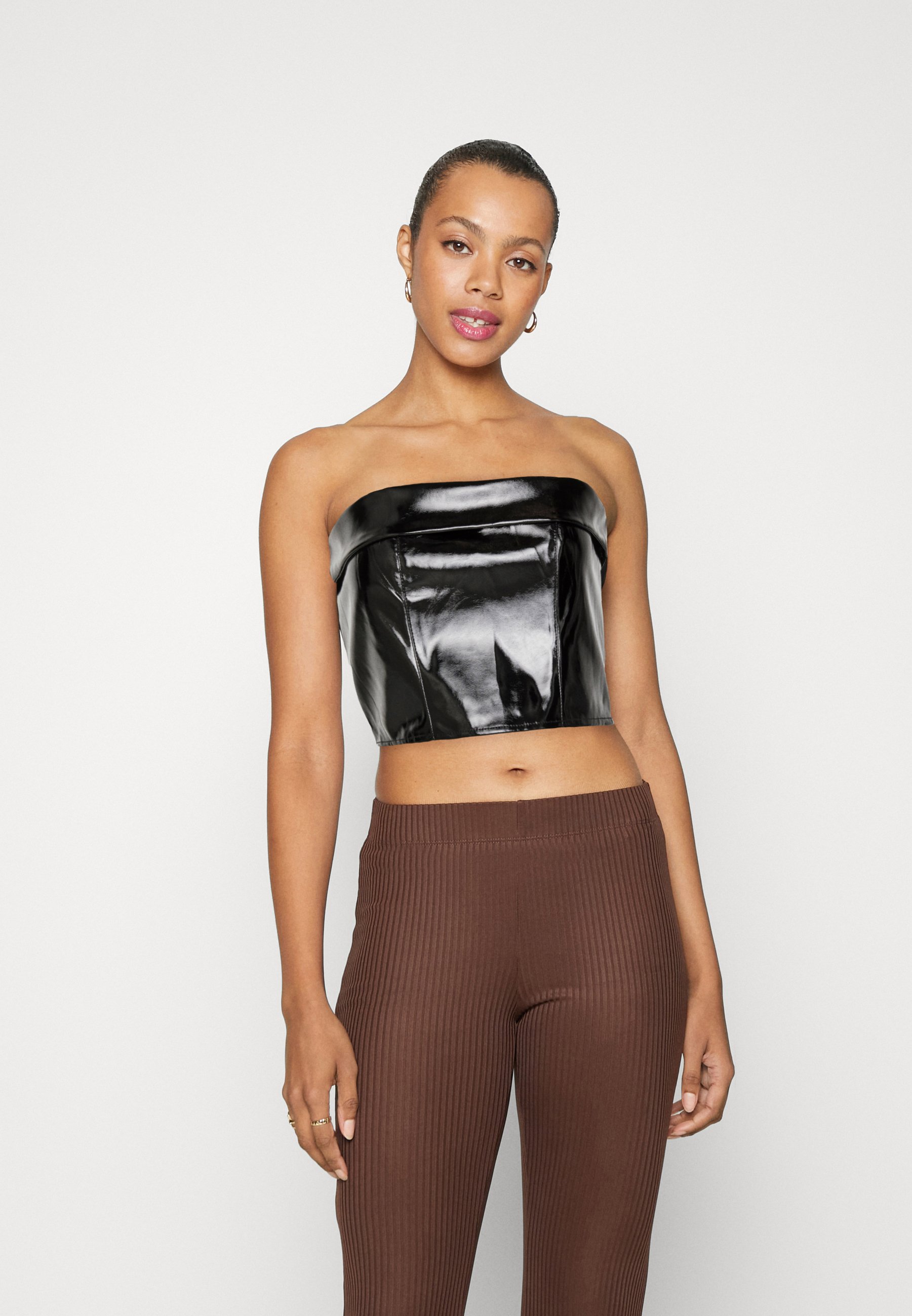 Sister Jane CHA CHA RUFFLE BANDEAU - Top - black - Zalando.co.uk