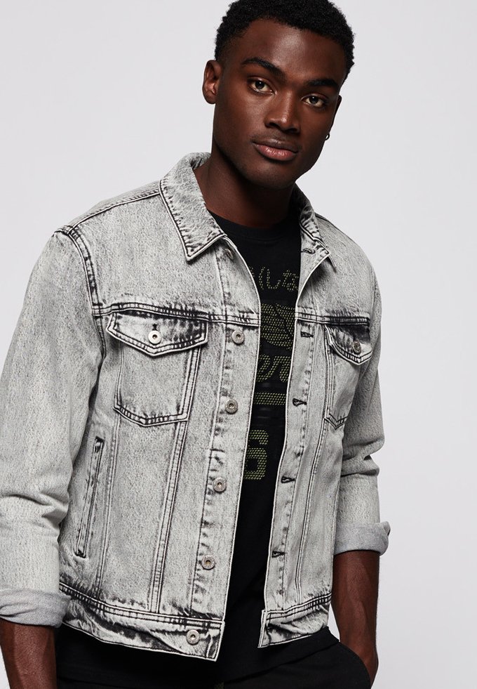 Superdry HIGHWAYMAN TRUCKER Jeansjacka vale mid blue Superdry HIGHWAYMAN TRUCKER Jeansjacka vale mid blue