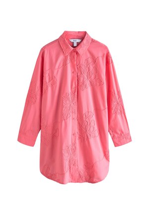 TALL FIT - TEXTURED REGULAR FIT  - Dodatek za na plažo - coral pink