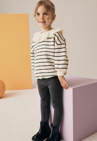 Next COLLARED AND SET - Leggings - Byxor - black white